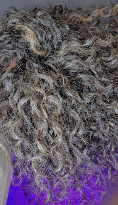 Soft Curly Gray Hair Textures (Gray Hair for BLONDES)