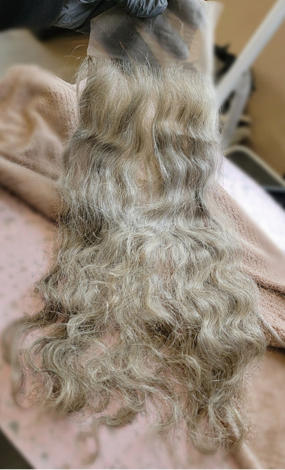 Custom Gray Hair Closures & Frontals | Made-to-Order