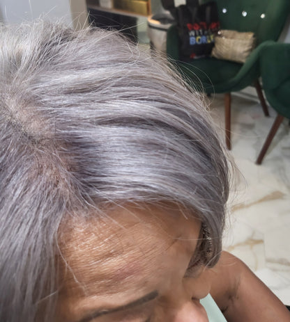 Custom Gray Hair Closures & Frontals | Made-to-Order